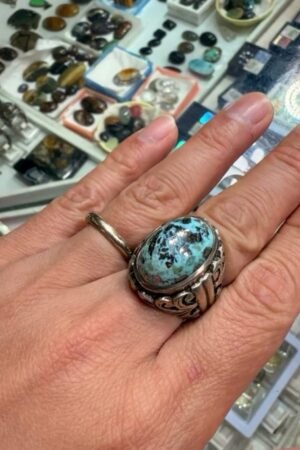 伊朗松石純銀戒指