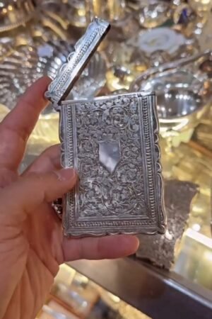 古董莊園純銀卡片盒